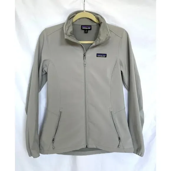 Patagonia Sidesend Soft Shell Jacket Light Grey Women's XS - Picture 2 of 5